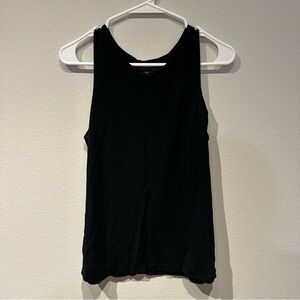 Lauren Ralph Lauren Black Sleeveless‎ Blouse 100% Rayon Size Medium